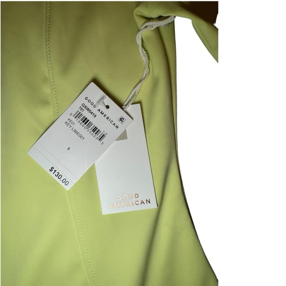 NWT GOOD AMERICAN- Scuba Rash Guard Swimsuit - Picture 3 of 7